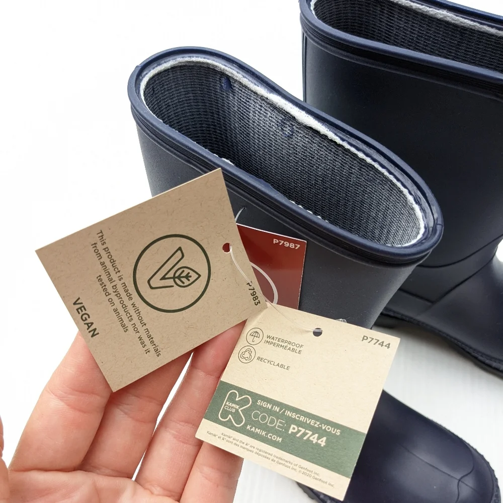KAMIK Stomp Waterproof Rain Boots Navy